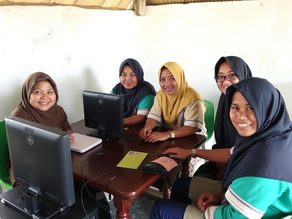 Guru di daerah terpencil yang membutuhkan pelatihan digital